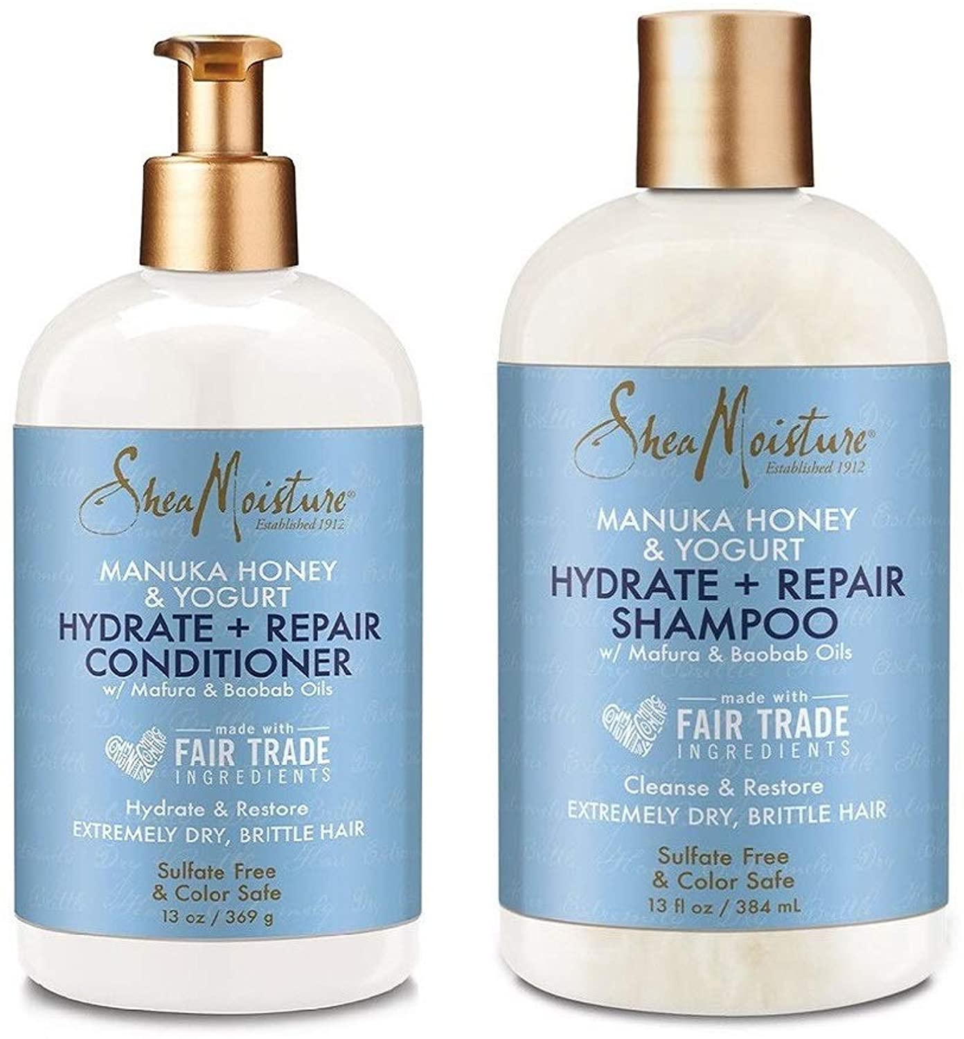 Shea Moisture Manuka Honey & Hydrate & Repair Shampoo and Conditioner - clicks2get.ae